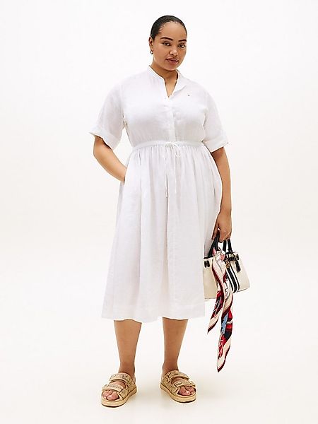 Tommy Hilfiger Curve A-Linien-Kleid CRV LINEN MIDI SHIRT DRESS SS in großen günstig online kaufen
