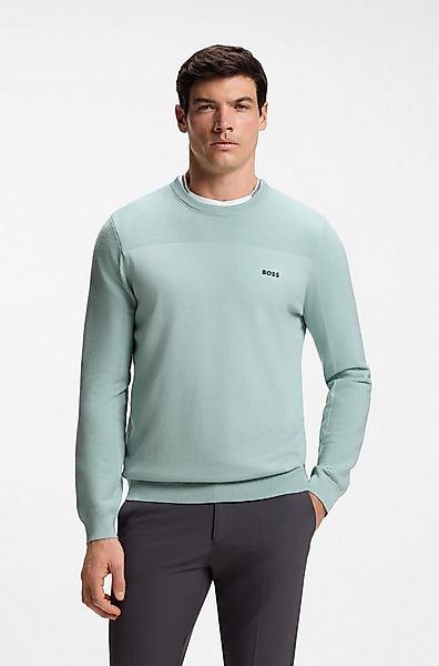 BOSS GREEN Strickpullover KN Momentum-X CN Rundhalsausschnitt, Regular Fit, günstig online kaufen