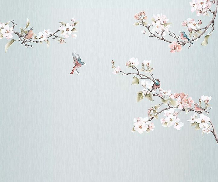 Komar Fototapete »Vlies Fototapete - Apple Blossom - Größe 300 x 250 cm«, b günstig online kaufen
