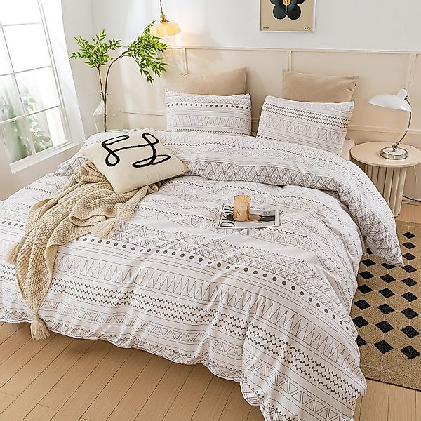 Simloveve Bettwäsche, Mikrofaser, 3 teilig, Weich günstig online kaufen