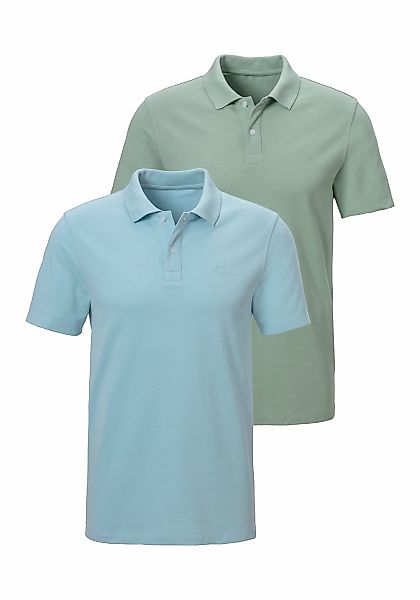 John Devin Poloshirt, (2 tlg., im-2er-Pack), mit dezenter- hochwertiger Log günstig online kaufen
