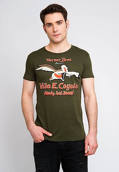 LOGOSHIRT T-Shirt "Coyote", mit großem Looney Tunes-Druck günstig online kaufen
