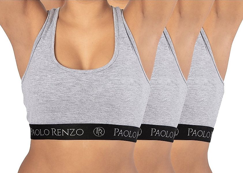 Paolo Renzo Bustier Sports-Collection Atmungsaktive Damen Sport Bustiers (3 günstig online kaufen