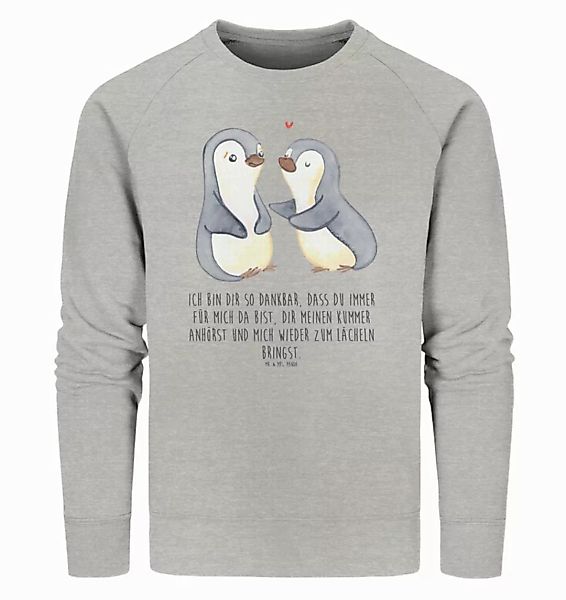 Mr. & Mrs. Panda Longpullover Größe M Pinguine trösten - Heather Grey - Ges günstig online kaufen