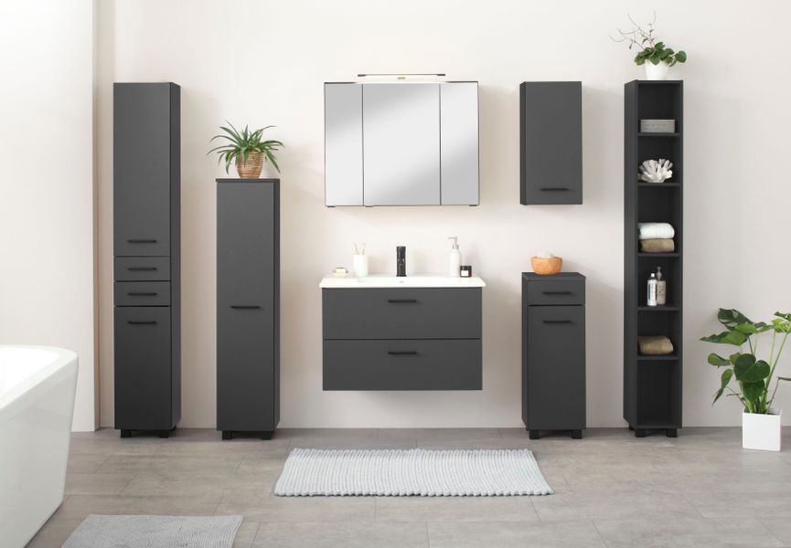 welltime Hochschrank Trento, Badmöbel, Badregal, Regal, günstig online kaufen