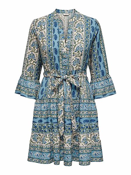 ONLY Tunikakleid "ONLSINA LIFE 3/4 SHORT DRESS NOOS WVN" mit Volant günstig online kaufen