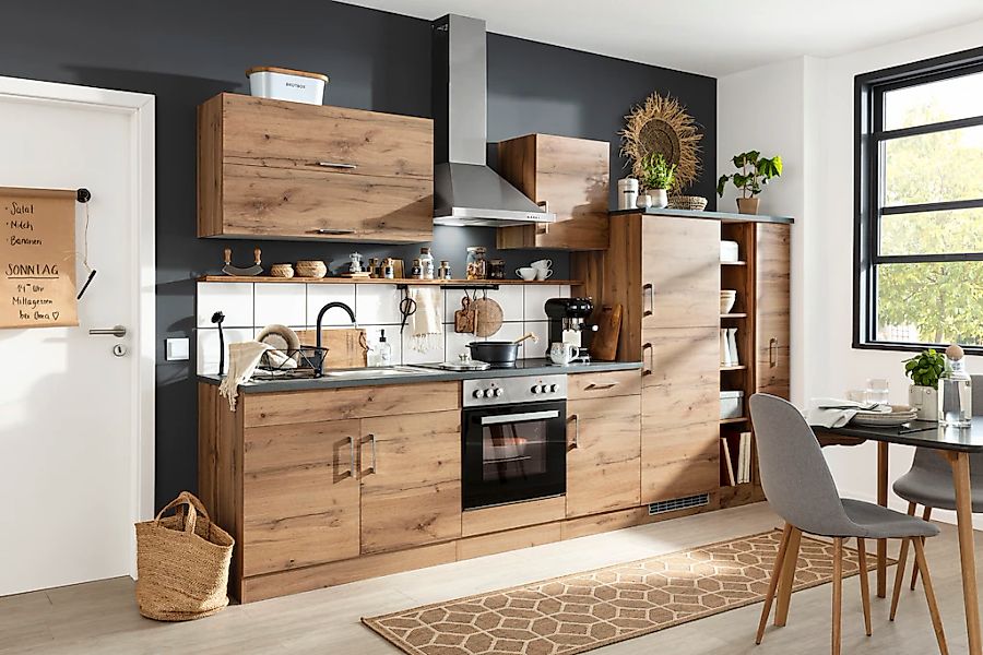 KOCHSTATION Küchenzeile »KS-Colmar«, ohne E-Geräte, Breite 330 cm günstig online kaufen