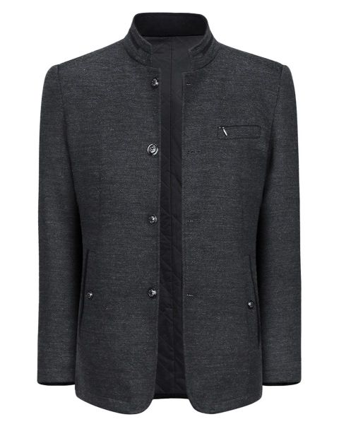 Allthemen Kurzmantel Herren Manteljacke mit Stehkragen günstig online kaufen