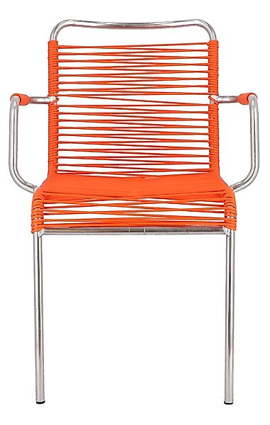 Fiam Stuhl Spaghetti aus Aluminium, Orange günstig online kaufen