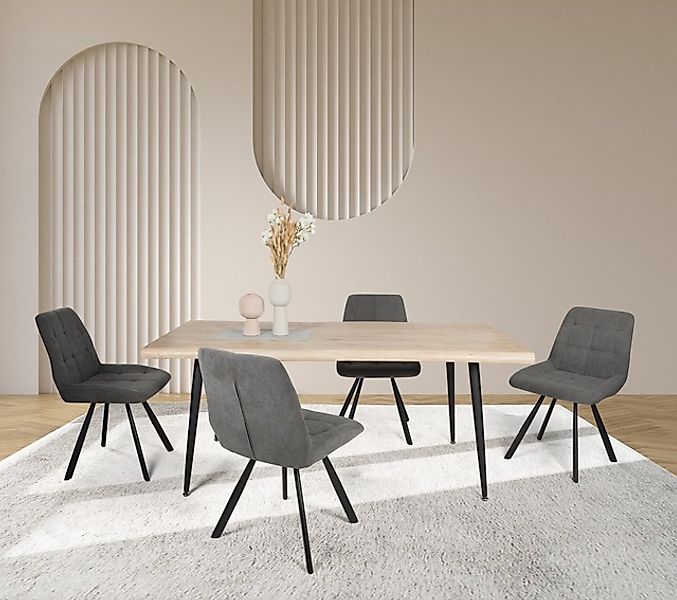 Duo Collection Essgruppe »Esszimmergruppe Tailin & Elli« Set, 5-tlg., 5 Stk günstig online kaufen