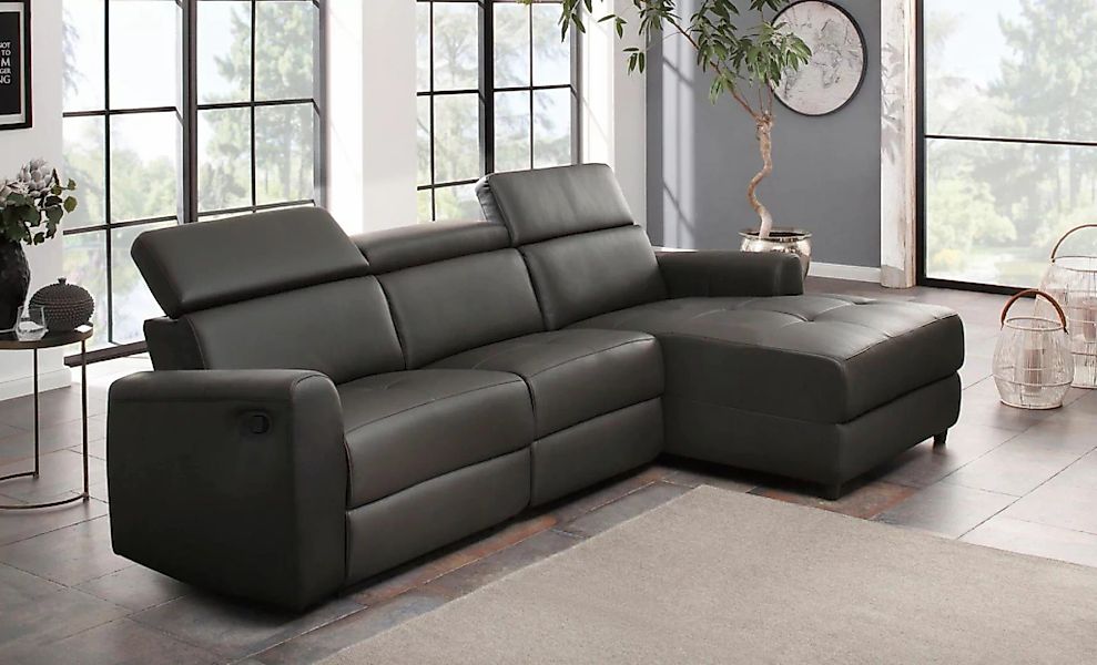 Home affaire Ecksofa "Sentrano, L-Form,", 275 cm, man. o. elektr. Relaxfunk günstig online kaufen