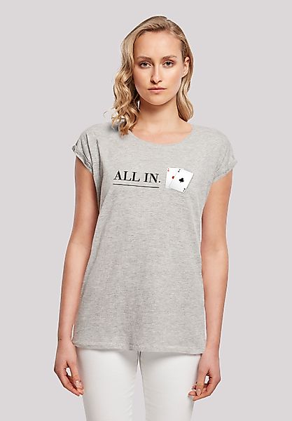 F4NT4STIC T-Shirt "Poker All In Karten", Print günstig online kaufen