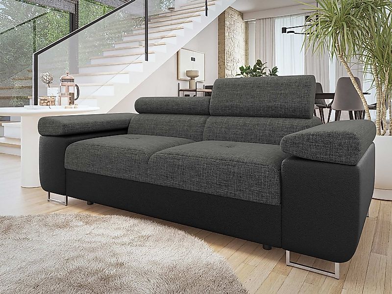 MIRJAN24 Sofa Torezio 2, Einstellbare Kopfstützen, 198x102x70-90 cm günstig online kaufen