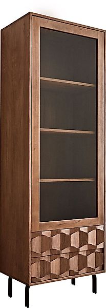 DELIFE Vitrine Fevo Akazie Braun 60x180 günstig online kaufen