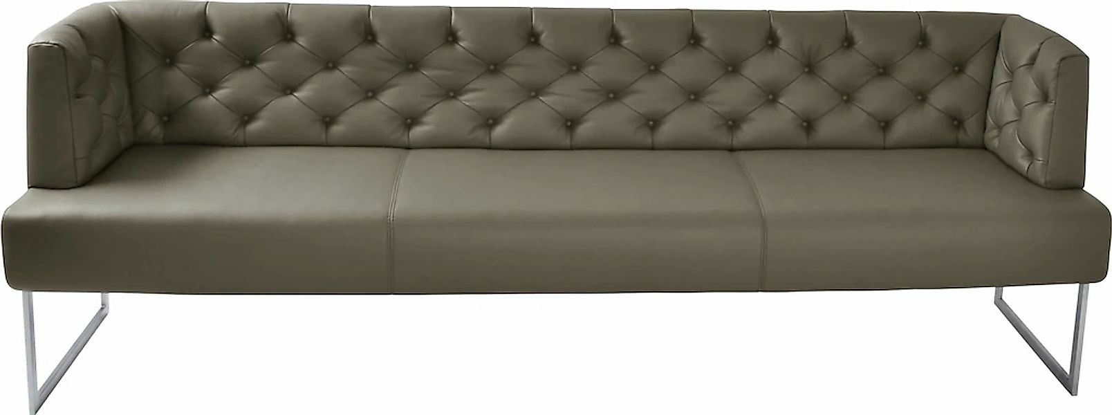 K+W Komfort & Wohnen Polsterbank "Creso" im modernen Chesterfield-Look, Füß günstig online kaufen