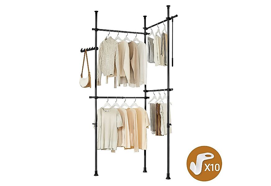 SoBuy Kleiderständer KLS03, verstellbarer offener Kleiderschrank für Schlaf günstig online kaufen