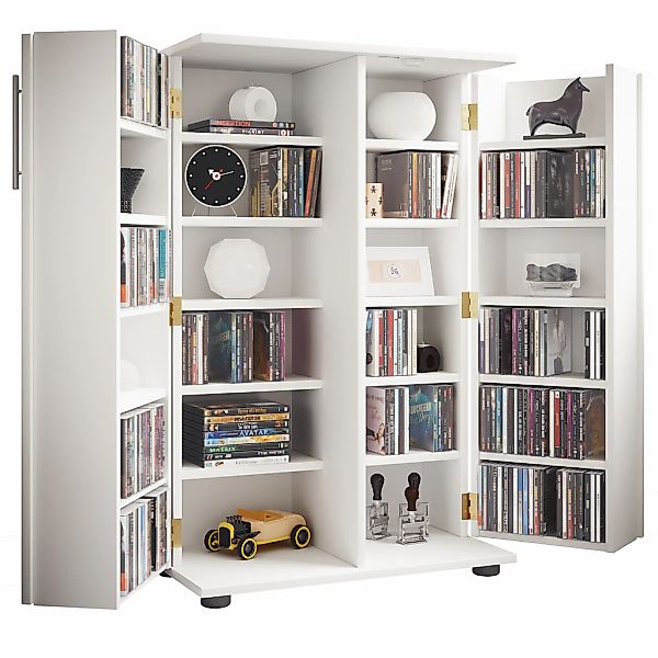 VCM Media-Regal "VCM Holz CD DVD Stand Regal/Schrank  platzsparender CD Sch günstig online kaufen