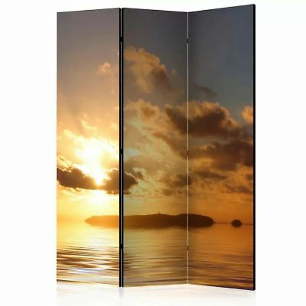 artgeist Paravent sea - sunset [Room Dividers] orange-kombi Gr. 135 x 172 günstig online kaufen