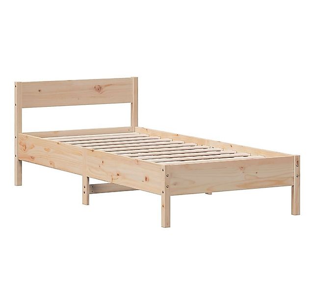 vidaXL Bett Massivholzbett ohne Matratze 75x190 cm Kiefernholz günstig online kaufen