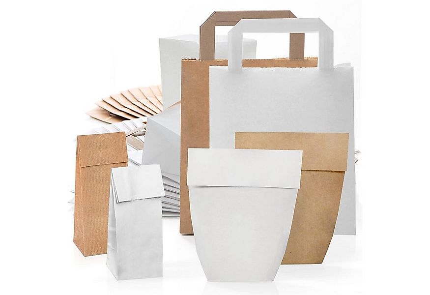 Logbuch-Verlag Dekofigur Papiertüten Set - 120 gemischte Kraftpapier Tüten günstig online kaufen