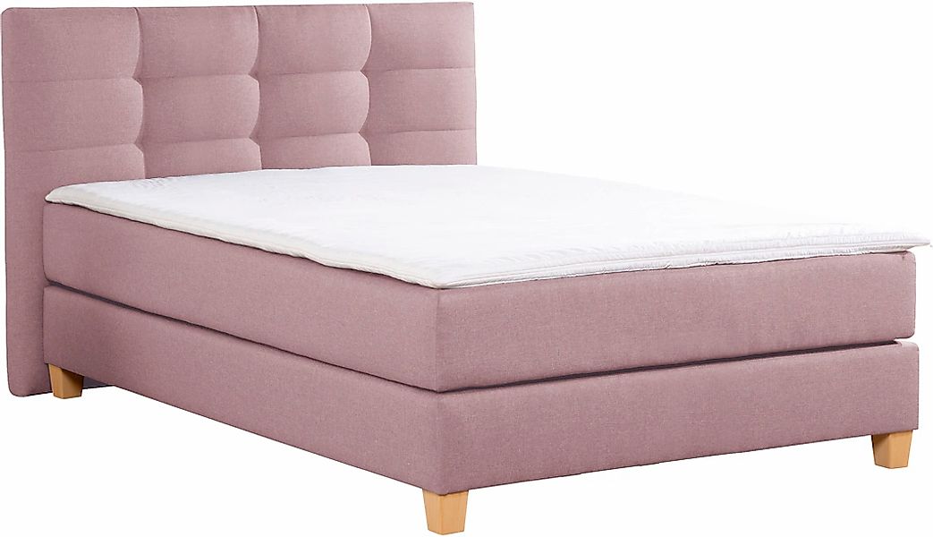 Home affaire Boxspringbett "Moulay" inkl. Topper, in 3 Härtegraden, TFK auc günstig online kaufen