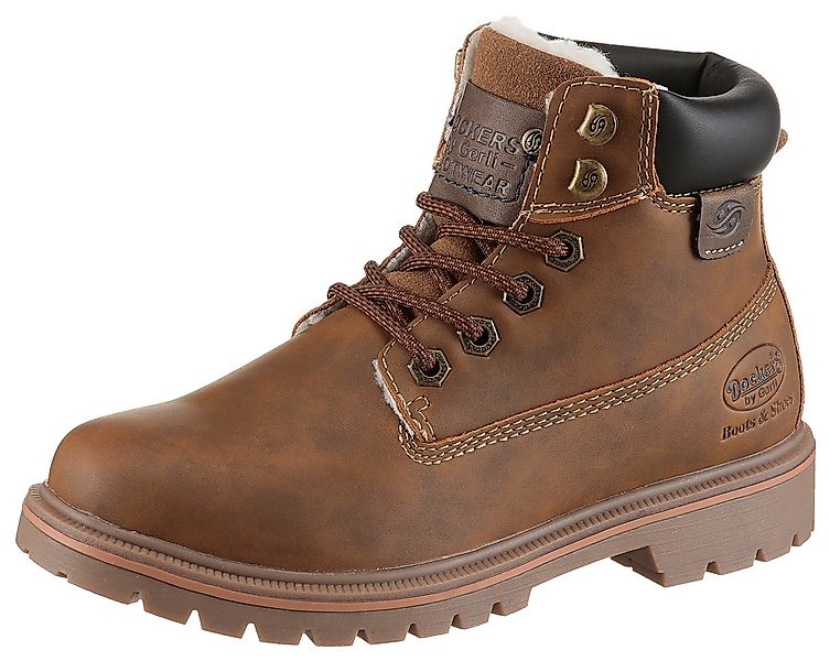 Dockers by Gerli Schnürboots Worker Boots, Schnürboots mit Schaftrandpolste günstig online kaufen