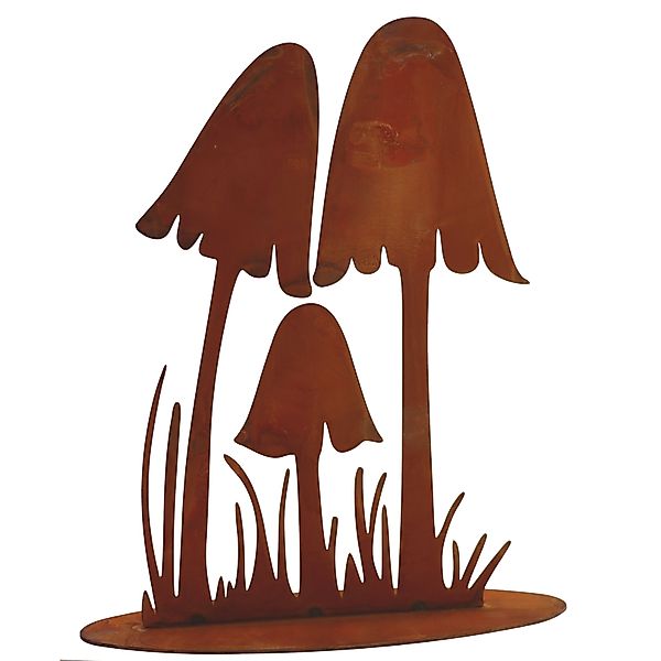 Rostikal Gartenfigur Herbstdeko Pilze Deko Garten, günstig online kaufen