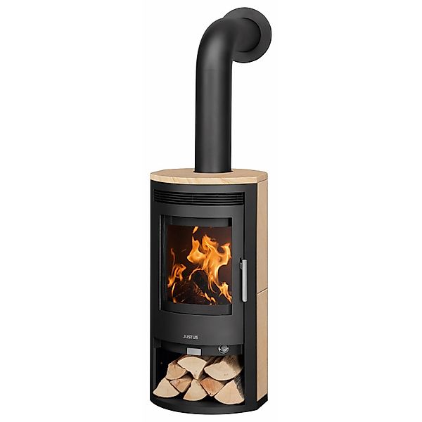 Justus Baltrum 2.0 Kaminofen Baltrum D 2.0 Sandstein Schwarz-Sandstein 5,5 günstig online kaufen