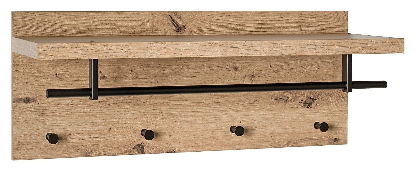 HAKU Wandgarderobe PARMA, Artisan Eiche Dekor, günstig online kaufen