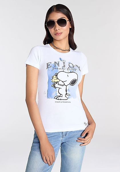 KangaROOS Kurzarmshirt mit lizensiertem Snoopy Print günstig online kaufen