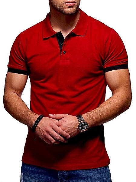 Style-Division Poloshirt für Herren in Piqué-Qualität Polohemd Basic Polo-H günstig online kaufen