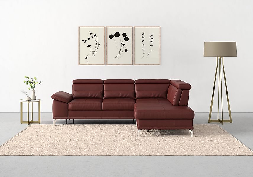 sit&more Ecksofa Cabrio L-Form, mit Sitztiefenverstellung, günstig online kaufen