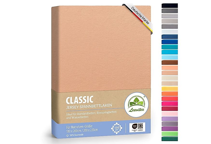 leevitex® Spannbettlaken Spannbettlaken Boxspringbett & Wasserbett Spannbet günstig online kaufen