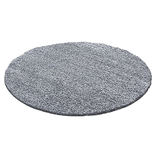 Ayyildiz Hochflorteppich Life 1500 Hellgrau Ø 120 cm günstig online kaufen