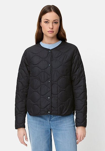 camel active Blouson mit Druckknopfleiste Langarm Rundhals Markenlabel günstig online kaufen