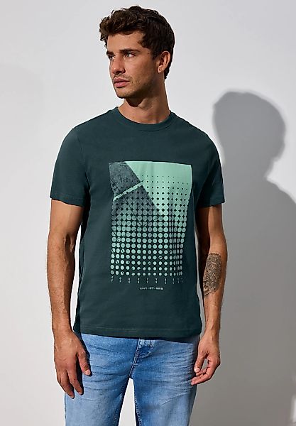 STREET ONE MEN T-Shirt, mit Rundhalsausschnitt günstig online kaufen