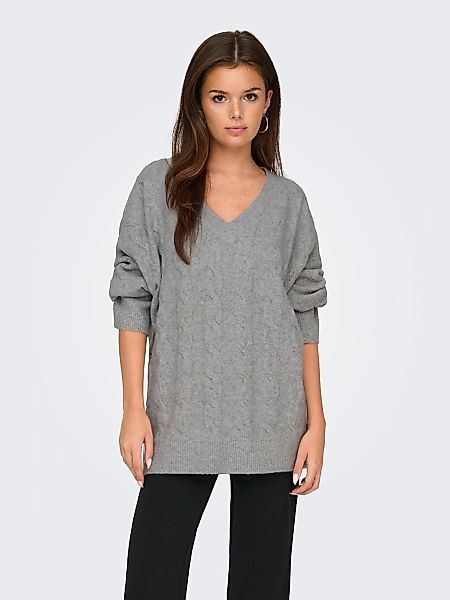 ONLY V-Ausschnitt-Pullover ONLJEANETT LIFE L/S CABLE günstig online kaufen