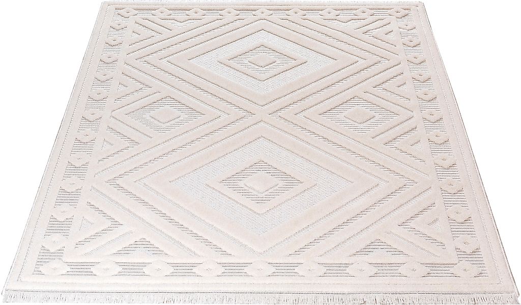 Sehrazat Teppich »Scandi 9840«, rechteckig, 10 mm Höhe, Kurzflor, 3 D Effek günstig online kaufen