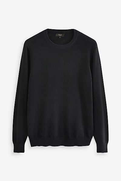 Next Rundhalspullover Pullover aus reiner Baumwolle (1-tlg) günstig online kaufen