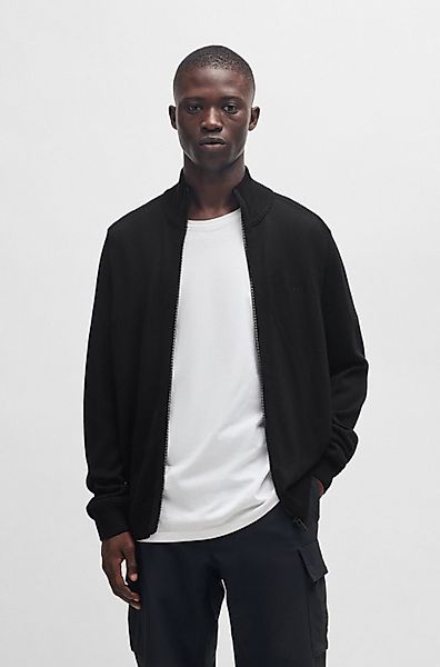 BOSS ORANGE Strickjacke Avac_FZ mit Logostickerei günstig online kaufen