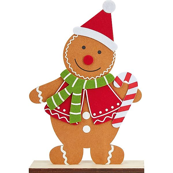 Dekofigur Lebkuchen Junge Mädchen L Filz Holz 2-fach sortiert günstig online kaufen
