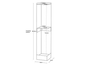 Yamazaki Toiletten-Ersatzrollenhalter "Tower" Toilettenpapierhalter 16x80x1 günstig online kaufen
