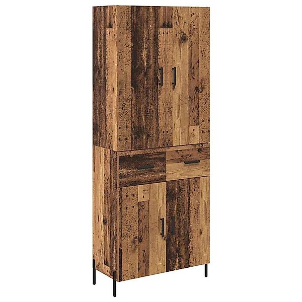 vidaXL Highboard Wandmontiert Altholz 69,5 x 34 x 180 cm Holzwerkstoff 3415 günstig online kaufen