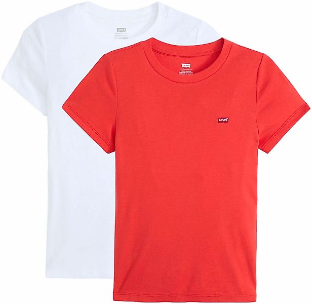 Levis T-Shirt "Mini-Logo" Packung, 2 Stk. tlg. mit kleiner Markenlogo-Stick günstig online kaufen