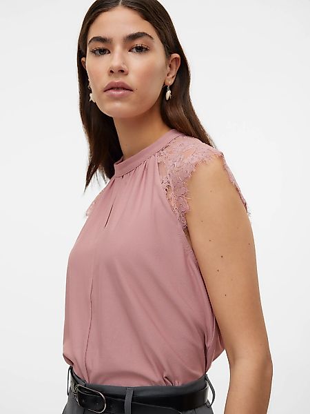 Vero Moda Spitzentop "VMMILLA SL LACE TEE" günstig online kaufen