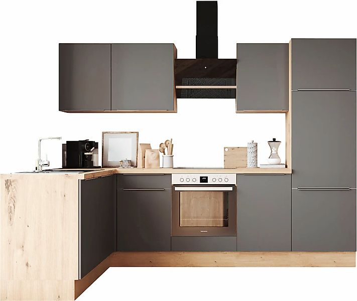 RESPEKTA Winkelküche "Safado aus der Serie Marleen" Breite 280 cm, mit Soft günstig online kaufen