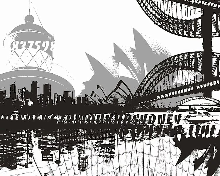 Fototapete "Sydney" 4,00x2,50 m / Glattvlies Perlmutt günstig online kaufen