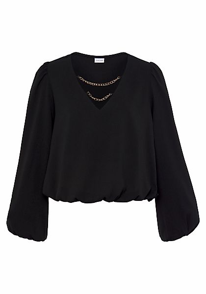 LASCANA Schlupfbluse mit Kettendetails, elegante Damenbluse, modisch, festl günstig online kaufen