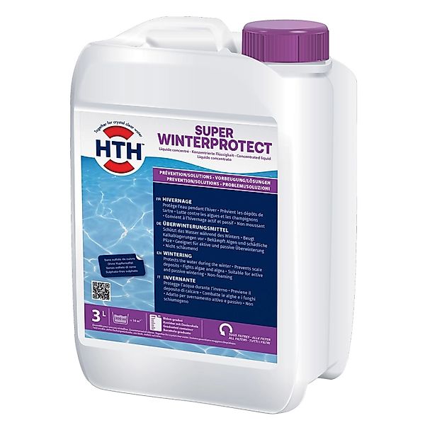 HTH Super Winterprotect 3 Liter Wintermittel Algezid Präventiv Schaumfrei P günstig online kaufen