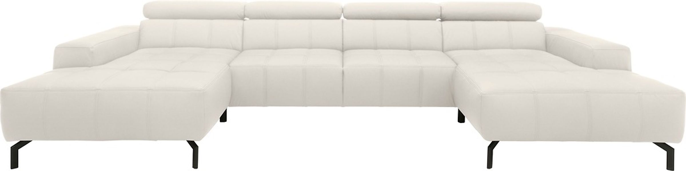 DOMO collection Wohnlandschaft "Cunelli tolle Sitznähte als Designelement, günstig online kaufen
